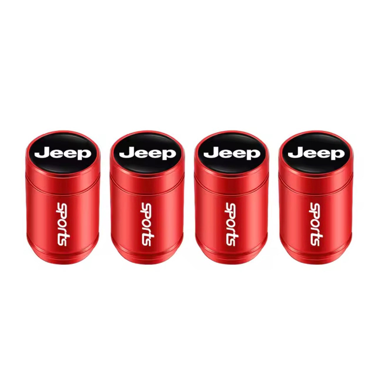 Jeep "Armor-Grade" Alloy Valve Caps (4-Piece Set)