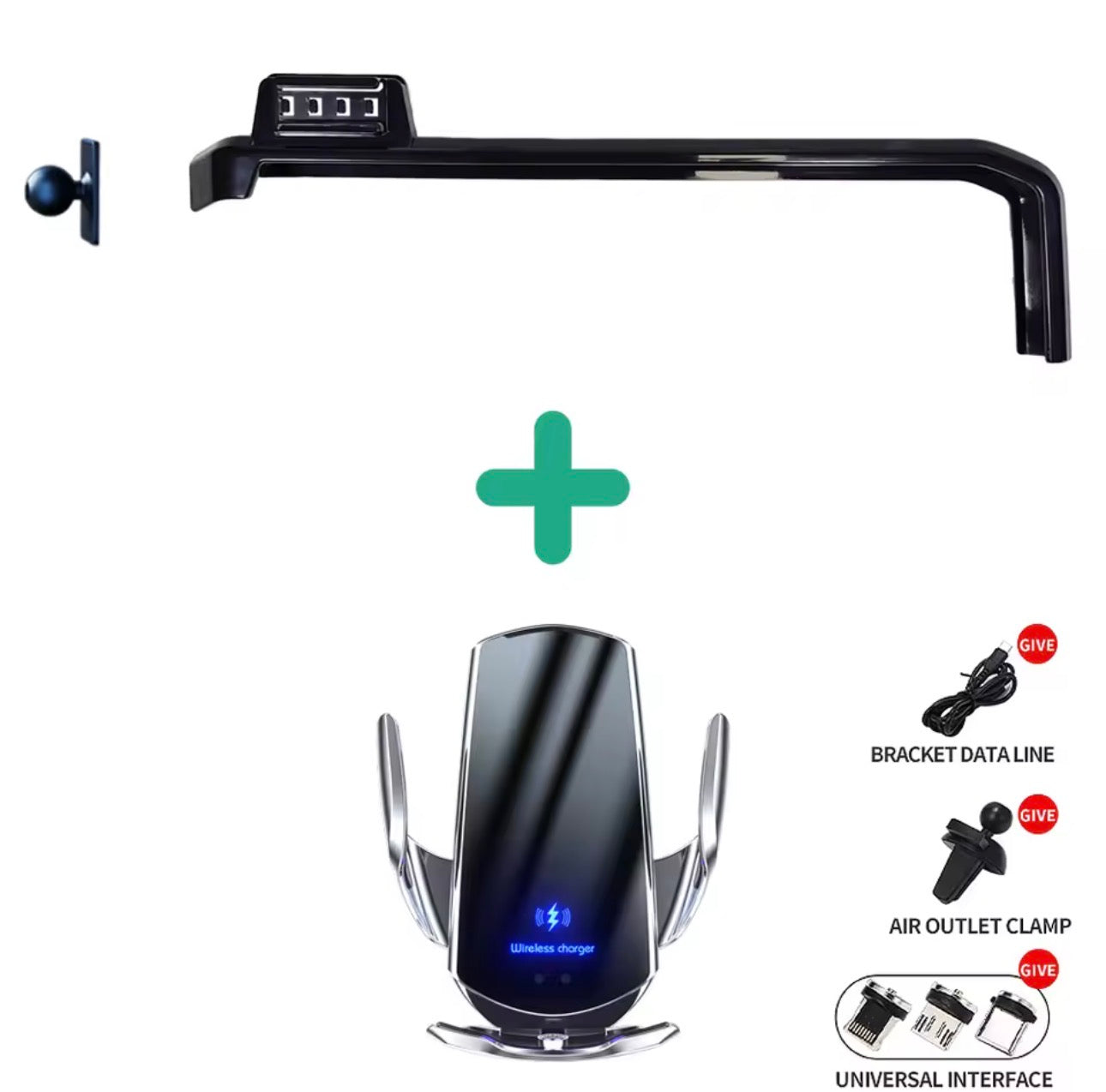 2024 Wrangler Screen Mount & Wireless Charger