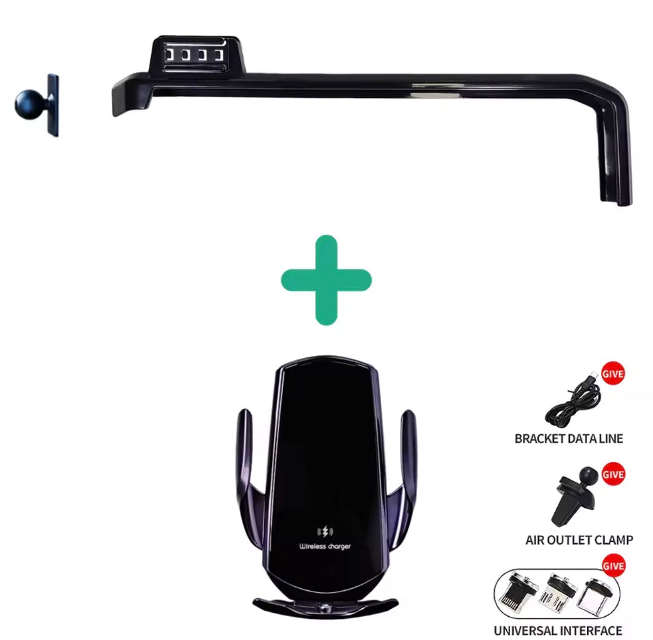 2024 Wrangler Screen Mount & Wireless Charger