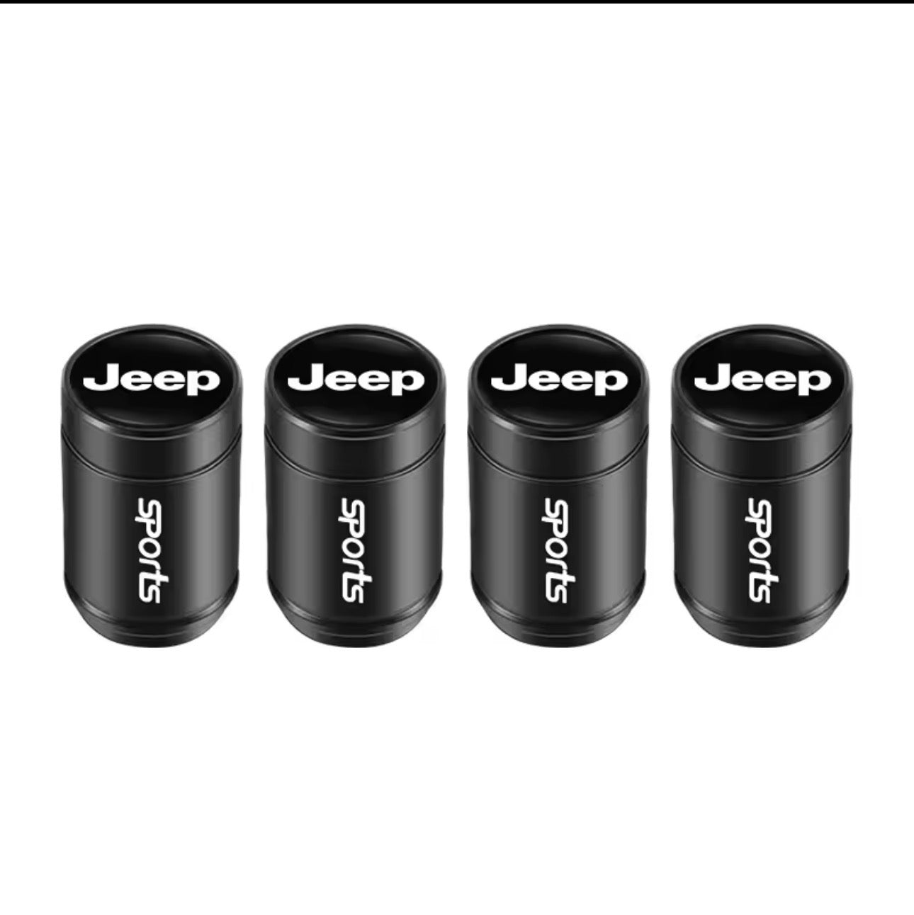 Jeep "Armor-Grade" Alloy Valve Caps (4-Piece Set)
