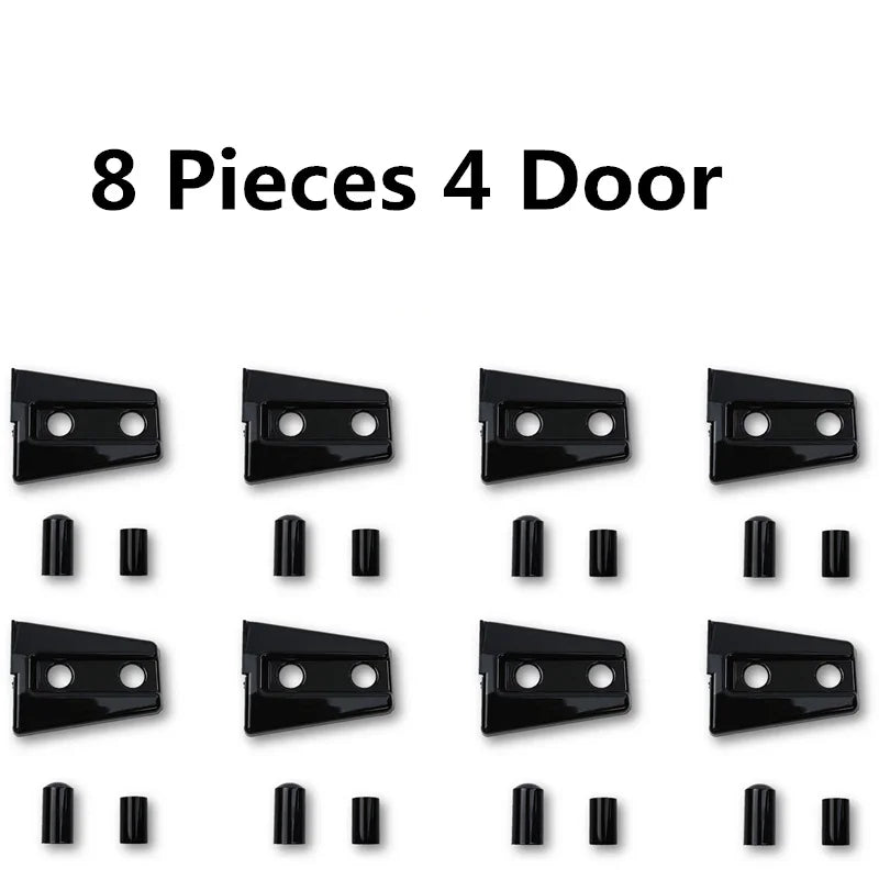 Wrangler JK "Stealth" Door Hinge Armor Kit (8 PCS)