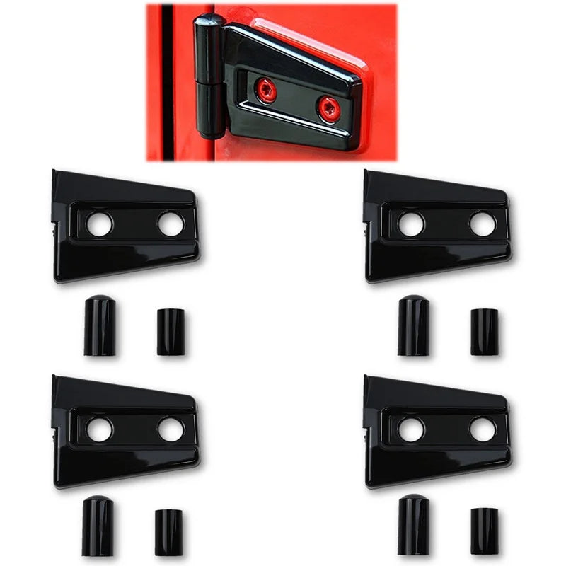 Wrangler JK "Stealth" Door Hinge Armor Kit (8 PCS)