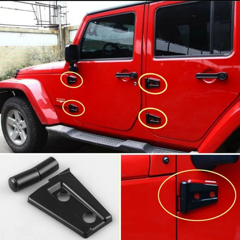Wrangler JK "Stealth" Door Hinge Armor Kit (8 PCS)
