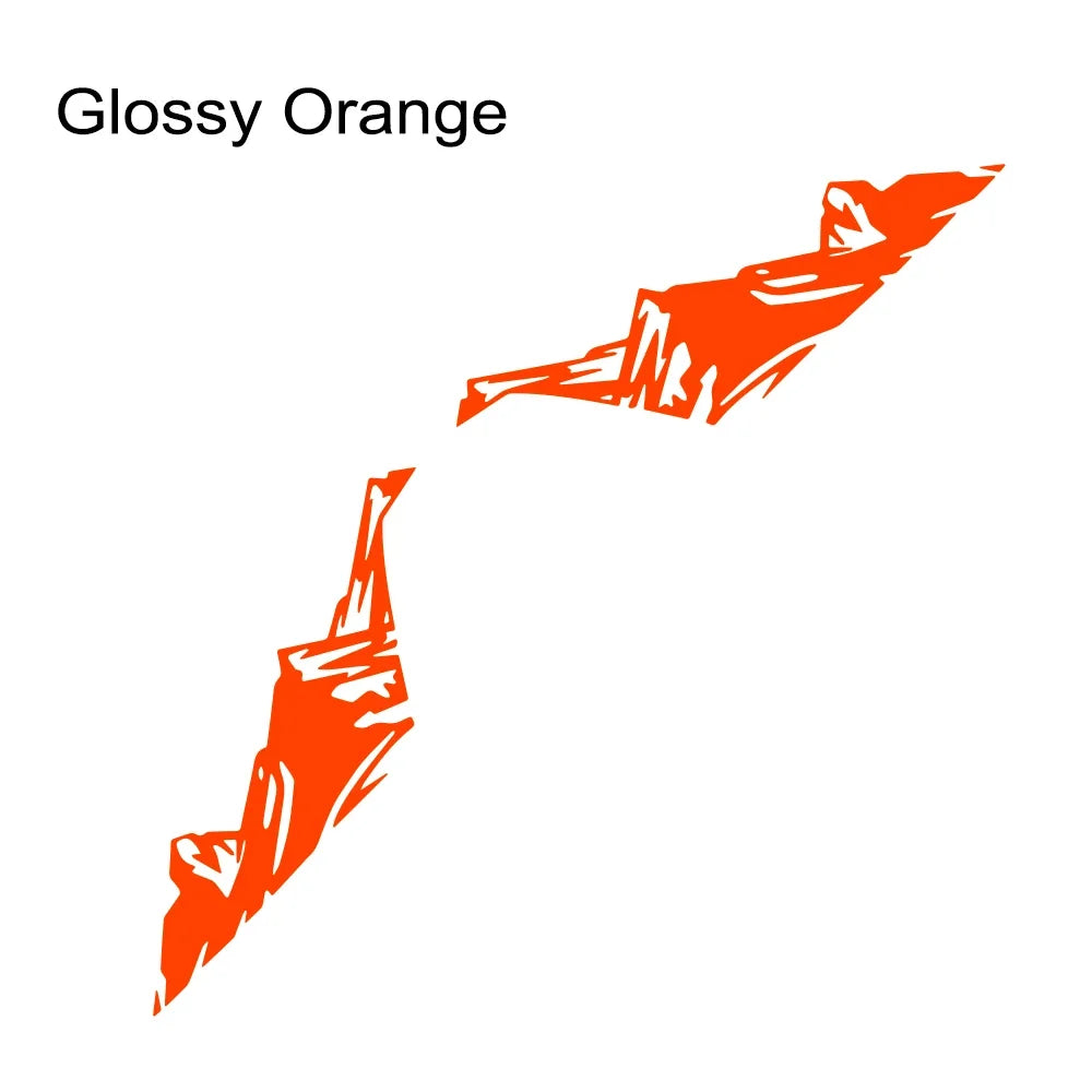 2PCS Snow Mountain Side Graphics for Jeep Wrangler & Rubicon