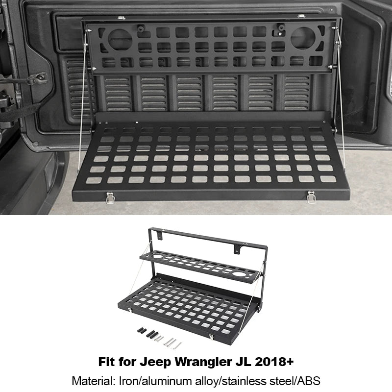 Wrangler JK/JL Heavy-Duty Rear Door Table