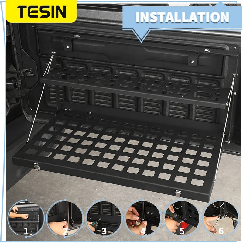 Wrangler JK/JL Heavy-Duty Rear Door Table