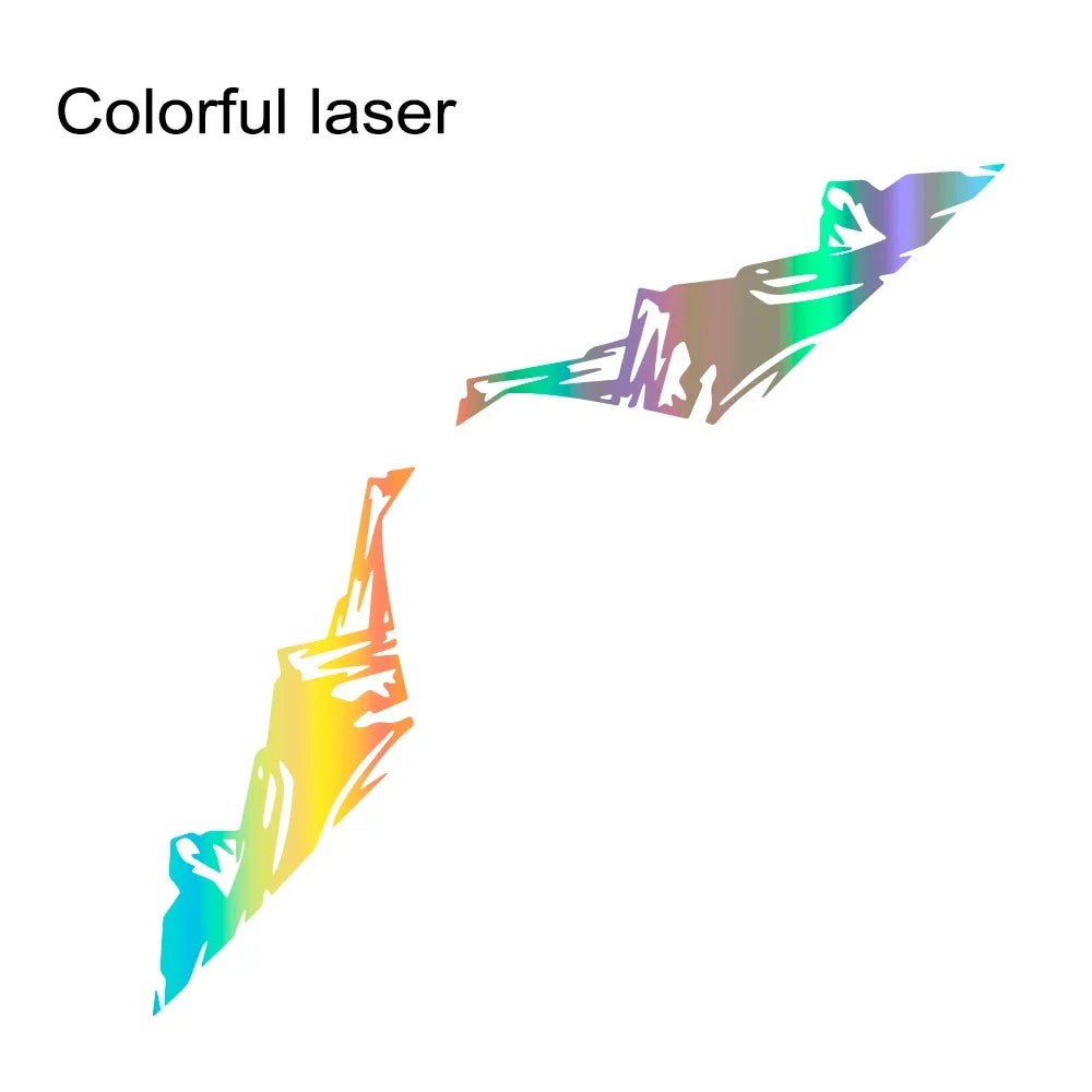 2PCS Snow Mountain Side Graphics for Jeep Wrangler & Rubicon