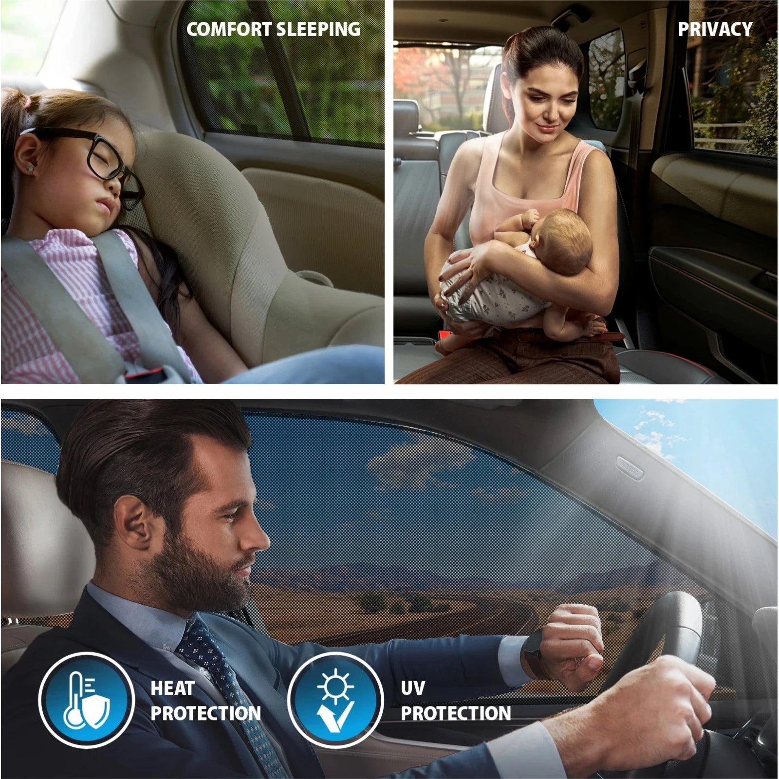 Custom Magnetic Window Sunshades for 1997-2001 2-Door SUV