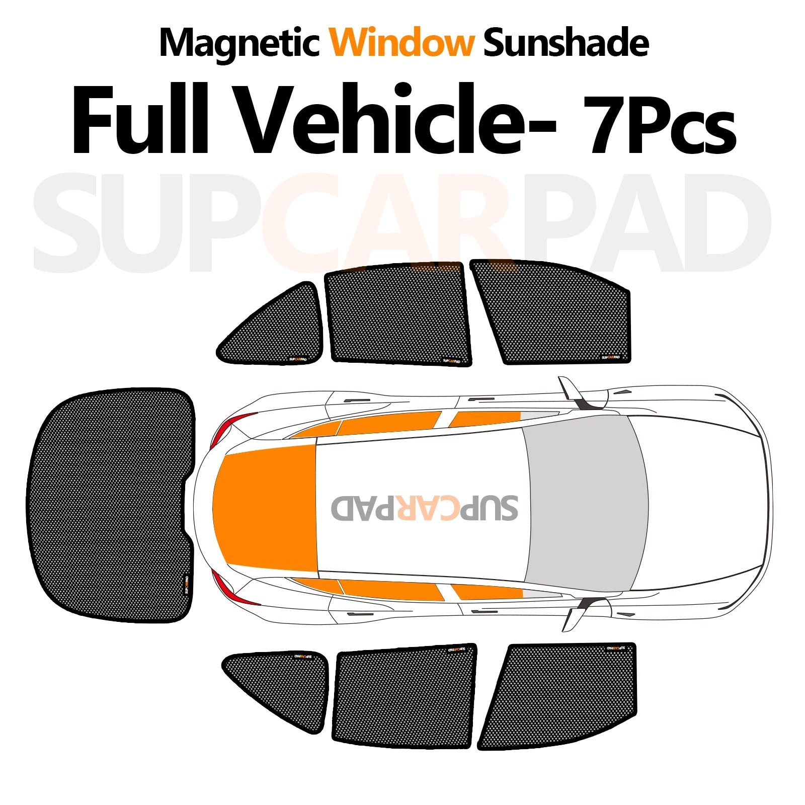 Custom Magnetic Window Sunshades for 1997-2001 2-Door SUV