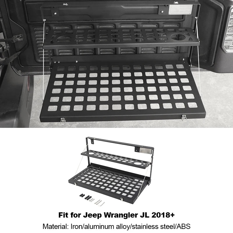 Wrangler JK/JL Heavy-Duty Rear Door Table