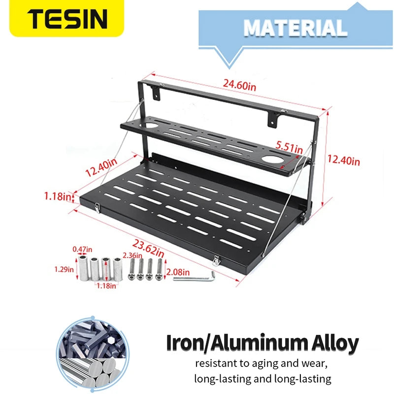 Wrangler JK/JL Heavy-Duty Rear Door Table