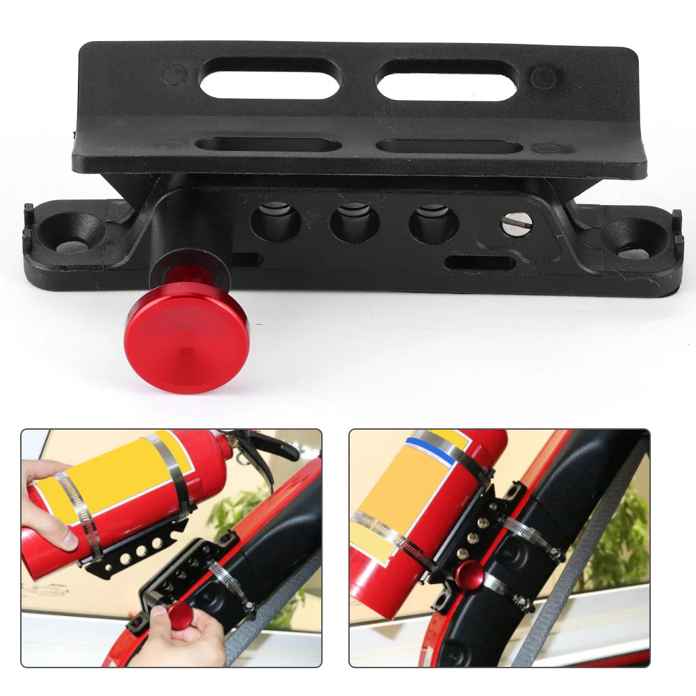 Jeep "Quick-Release" Fire Extinguisher Roll Bar Mount