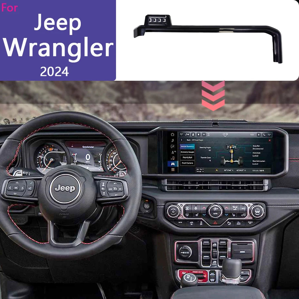2024 Wrangler Screen Mount & Wireless Charger