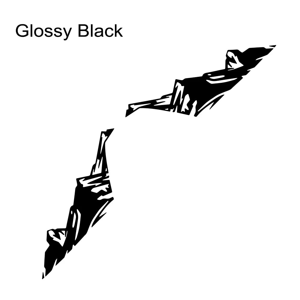 2PCS Snow Mountain Side Graphics for Jeep Wrangler & Rubicon