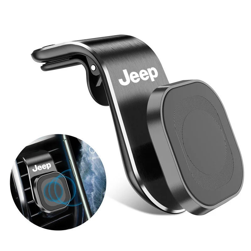 360° Magnetic Car Phone Holder for Jeep Wrangler, Grand Cherokee & Compass