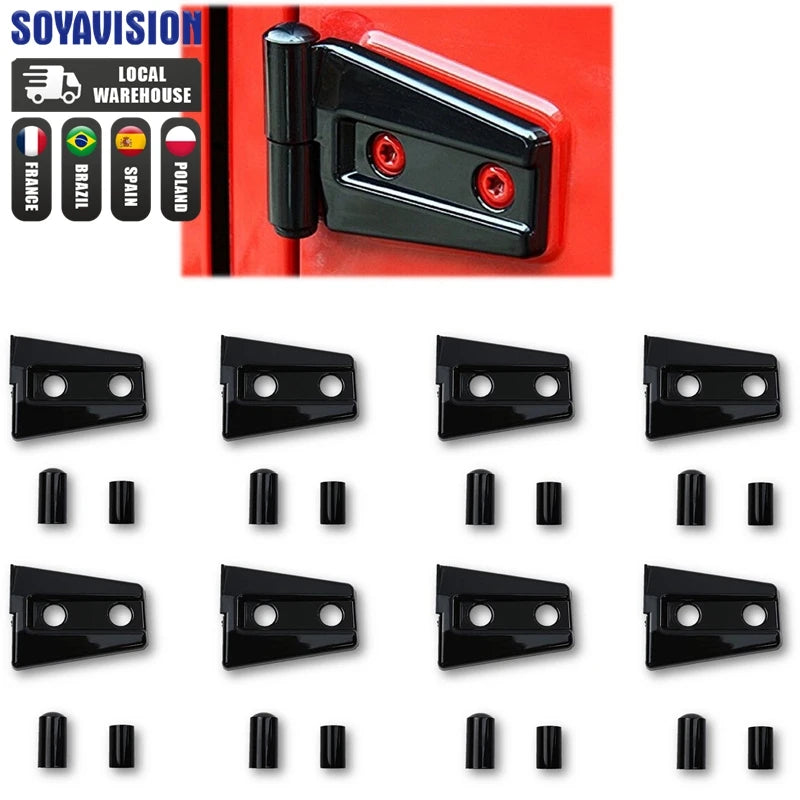 Wrangler JK "Stealth" Door Hinge Armor Kit (8 PCS)