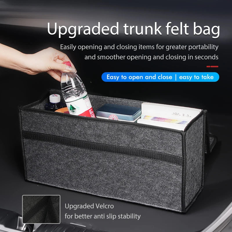 Car Trunk Organizer and Multiuse Storage Box
