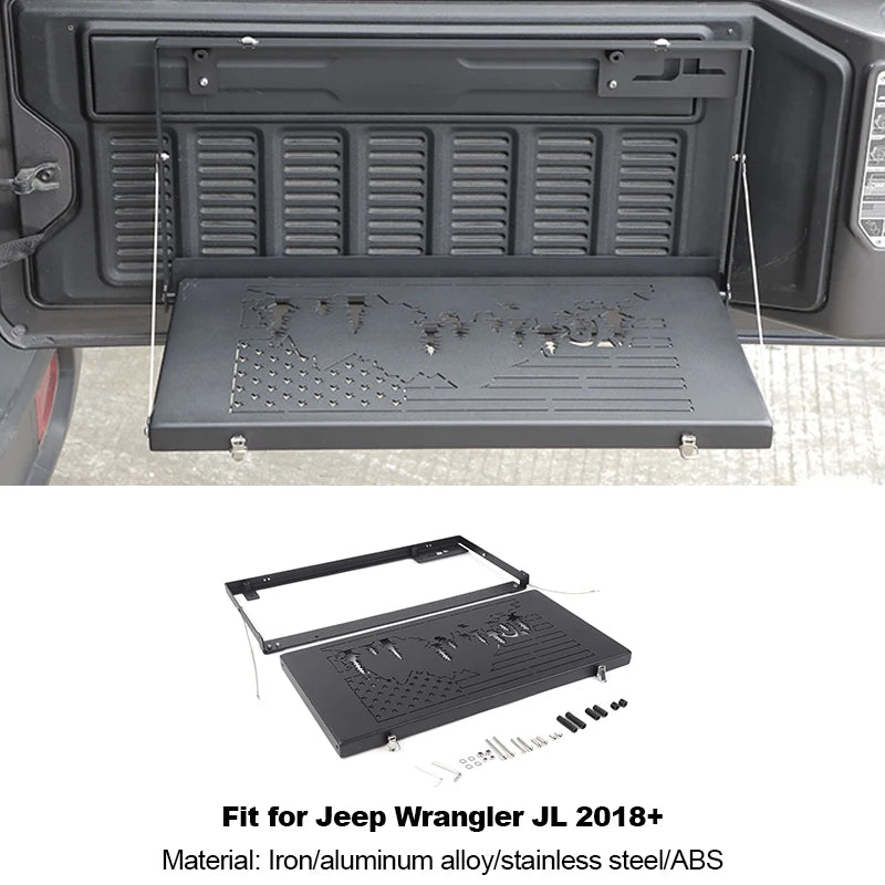 Wrangler JK/JL Heavy-Duty Rear Door Table