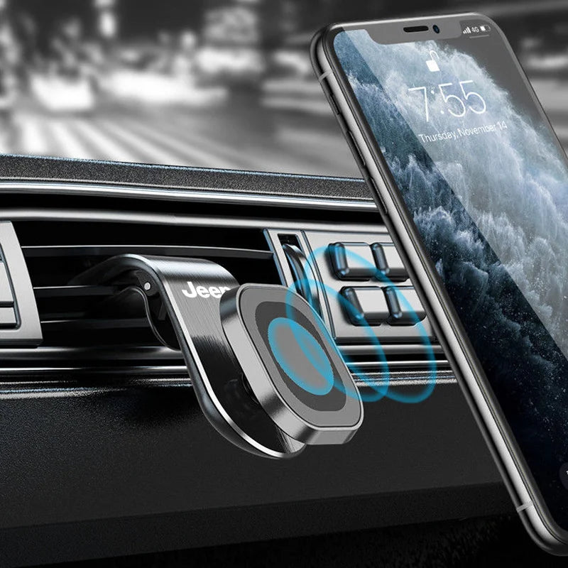 360° Magnetic Car Phone Holder for Jeep Wrangler, Grand Cherokee & Compass