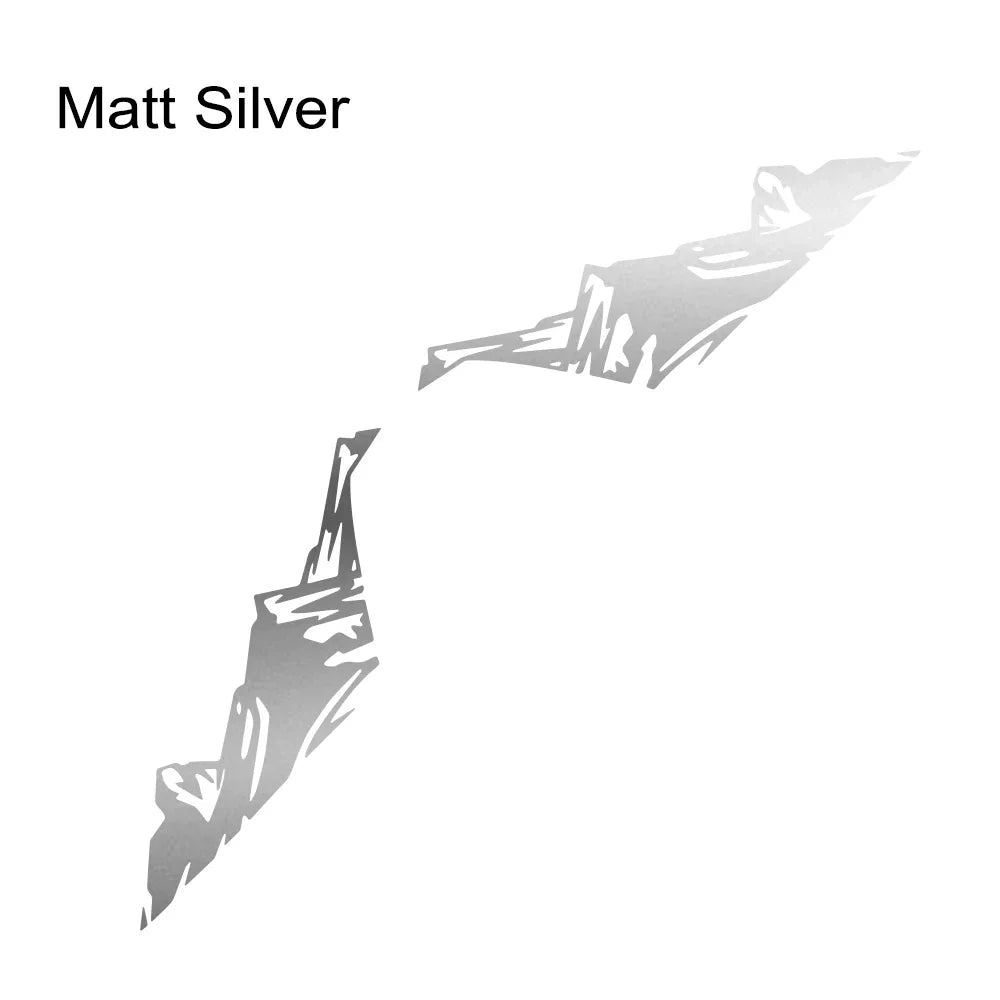 2PCS Snow Mountain Side Graphics for Jeep Wrangler & Rubicon