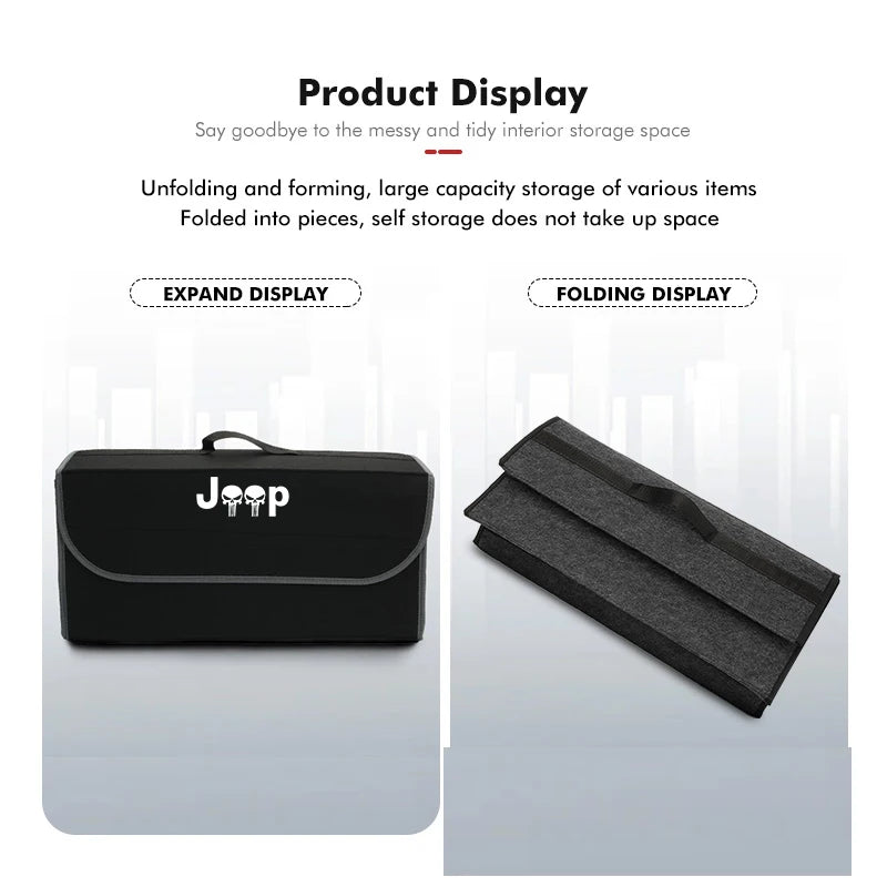 Car Trunk Organizer and Multiuse Storage Box