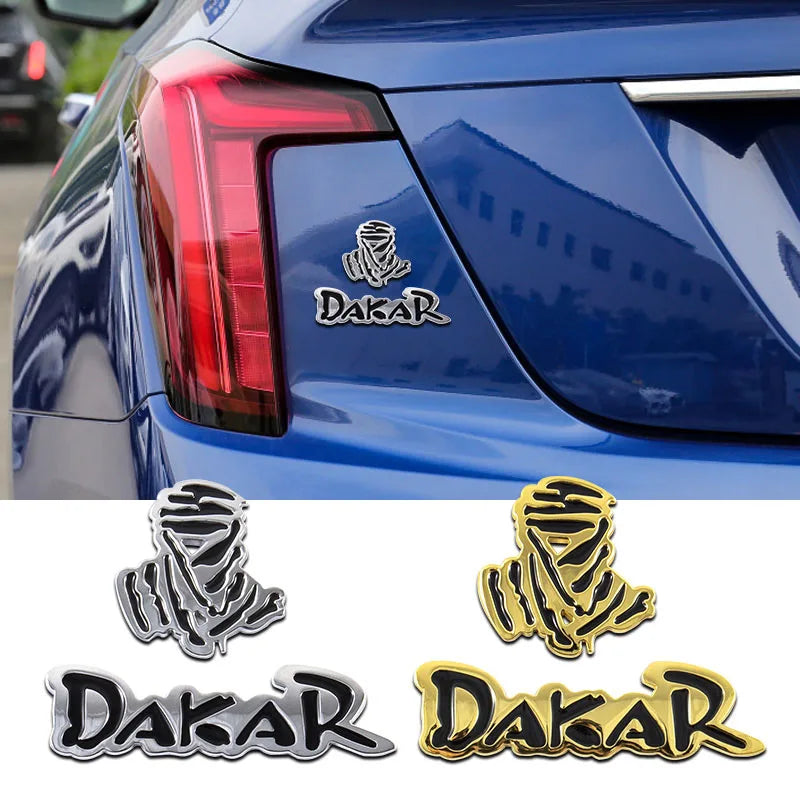 3D Metal Dakar Rally Emblem Badge - Premium Car Sticker for Jeep 4X4 Off-Road SUV
