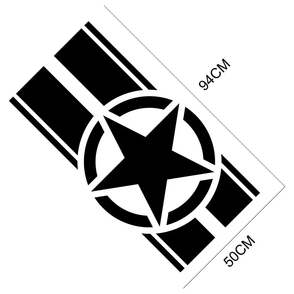 Jeep Hood Graphics: Custom Vinyl Decal for Wrangler, Renegade & Rubicon