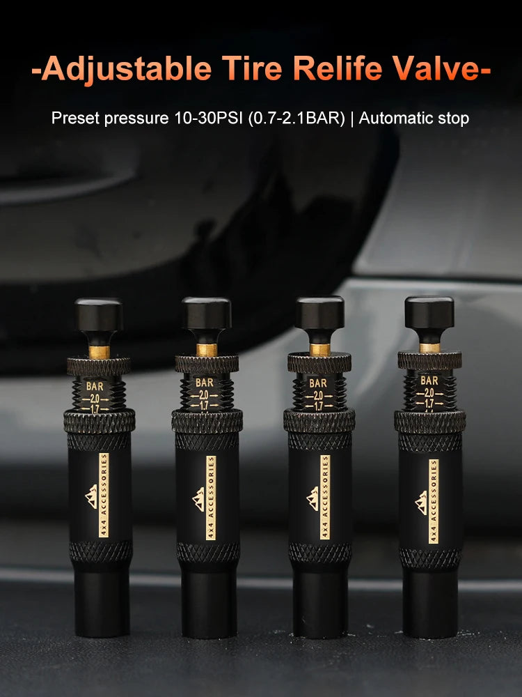 Precision Auto-Stop 4x4 Tire Deflator Kit
