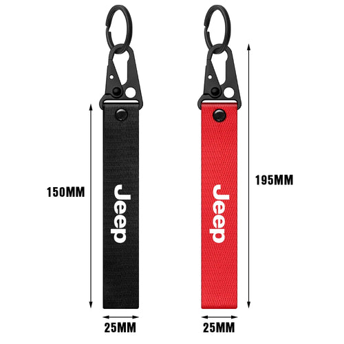 "Unleash the Adventure: Premium Heavy-Duty Nylon Jeep Keychain for All Models"