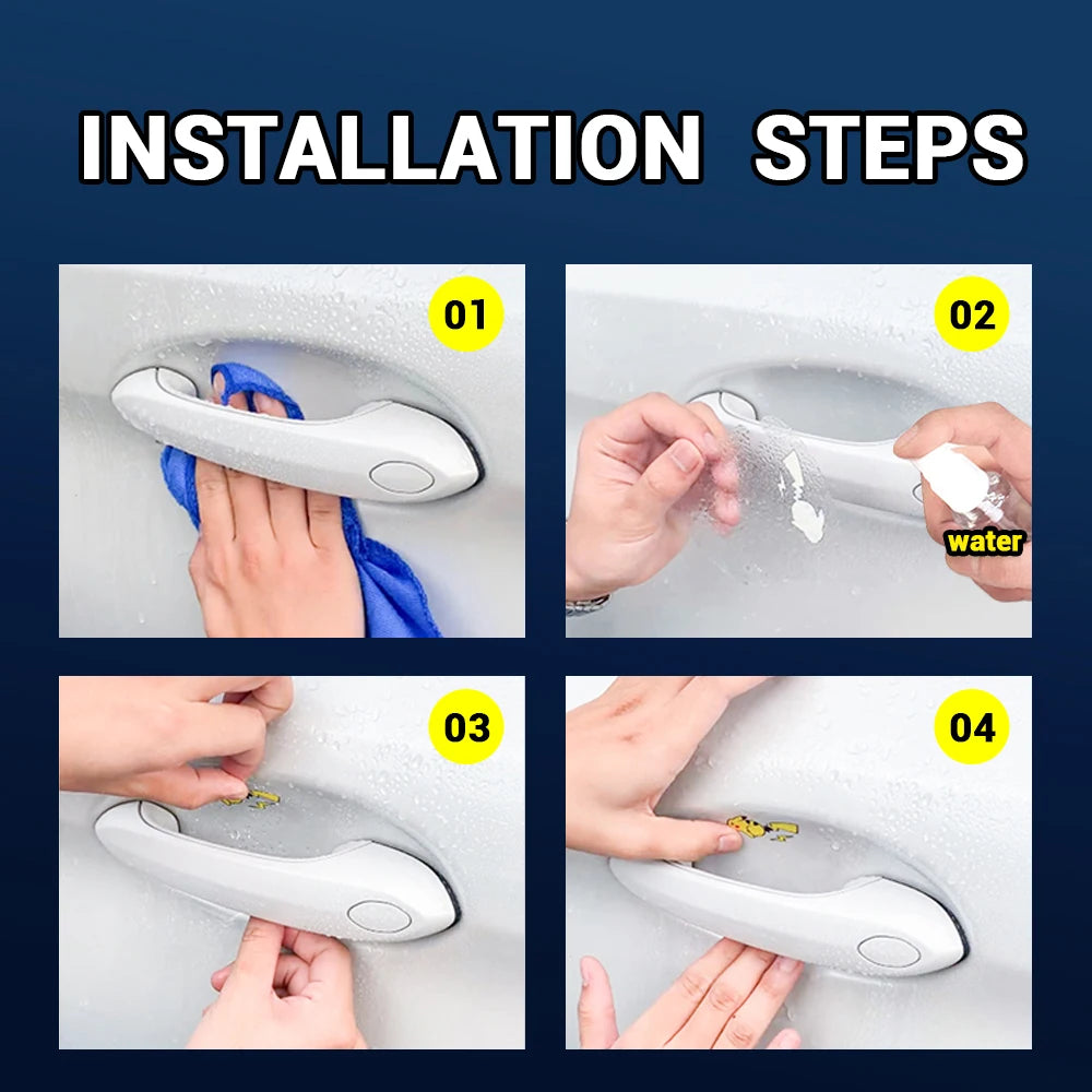 "Invisible Shield: Premium Anti-Scratch Door Handle Guards for Jeep Series"