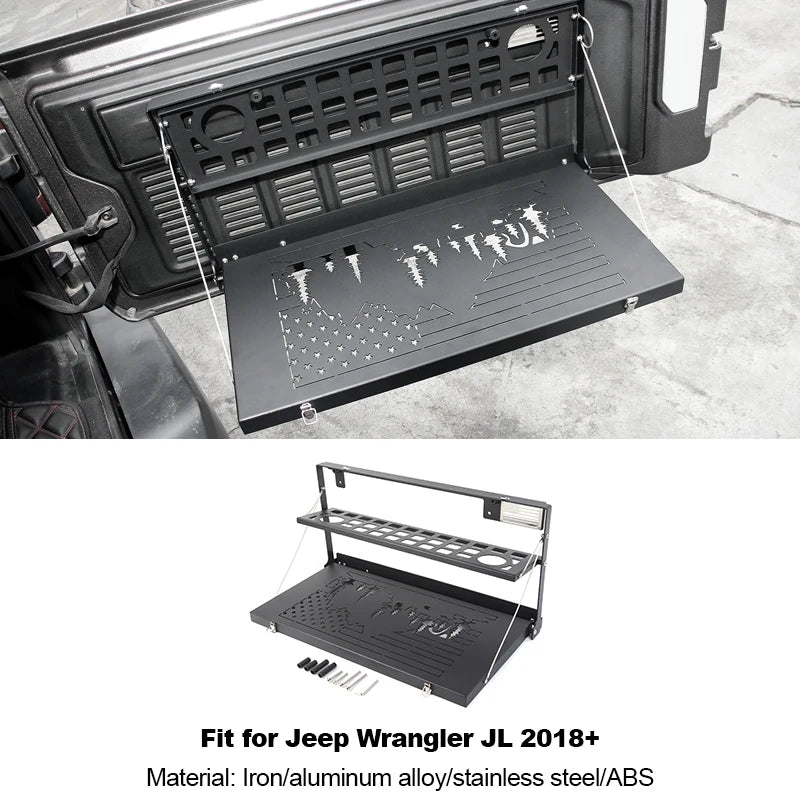 Wrangler JK/JL Heavy-Duty Rear Door Table