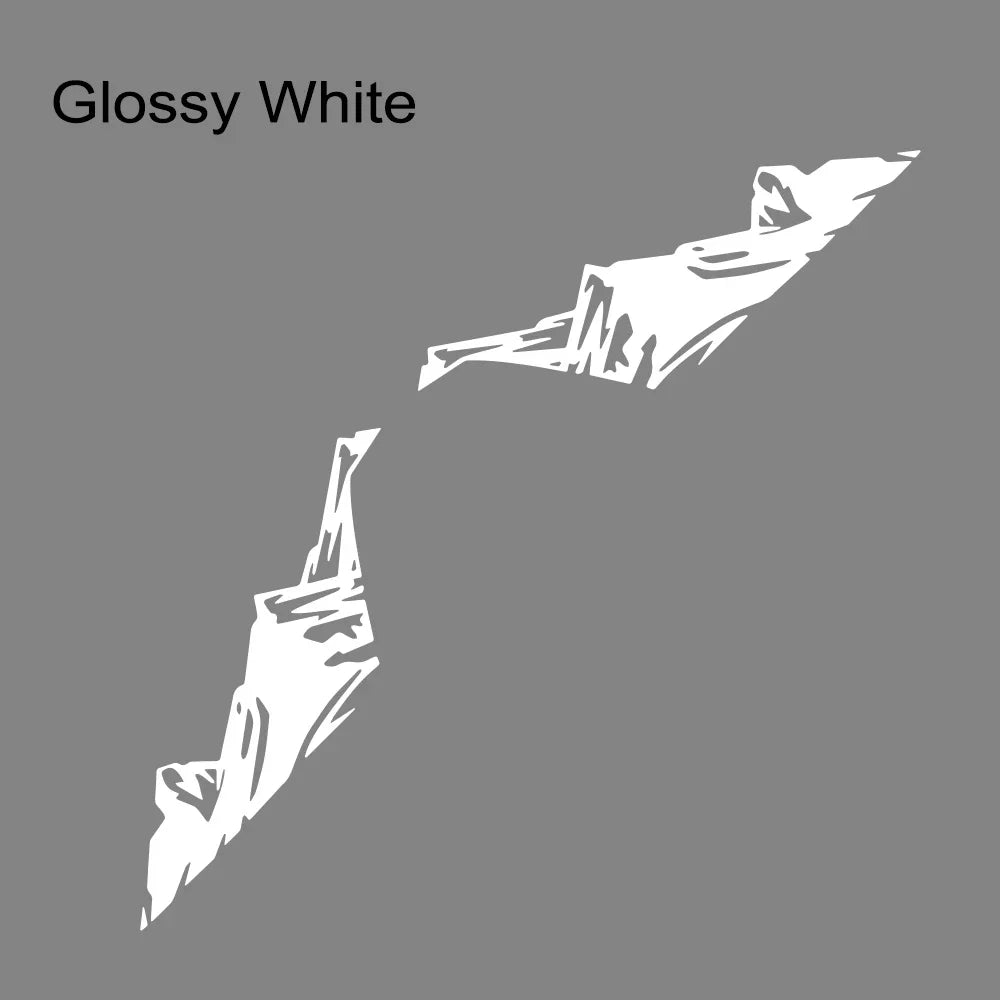 2PCS Snow Mountain Side Graphics for Jeep Wrangler & Rubicon