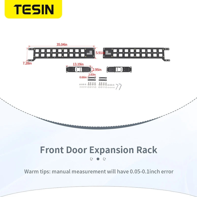TESIN Front Door Exterior Storage Expansion Rack