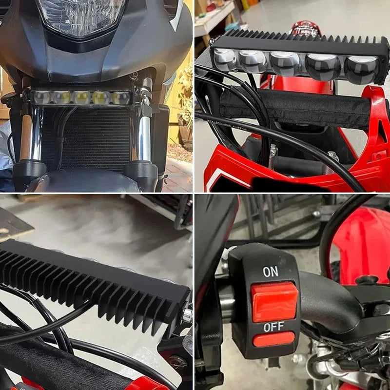 Dual-Color Yellow and White LED Work Light with Multi-Lens Design