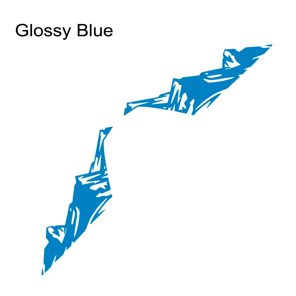 2PCS Snow Mountain Side Graphics for Jeep Wrangler & Rubicon